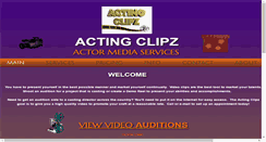Desktop Screenshot of actingclipz.com